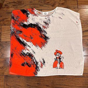 GUC OSU Oklahoma State COWBOYS Sheer Poncho Top S/M, But Fits Like One Size